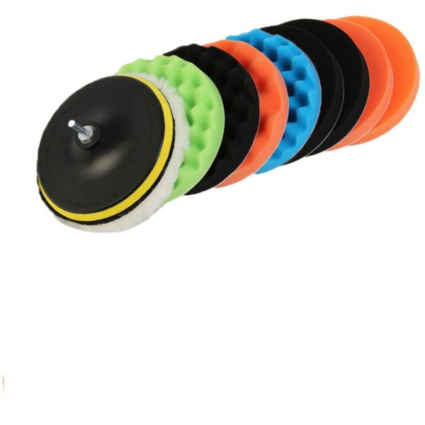 11 st   3 tum   polering   svamp   pad   set   bil   polering   skiva   automatisk   putsning   vaxning   svamp