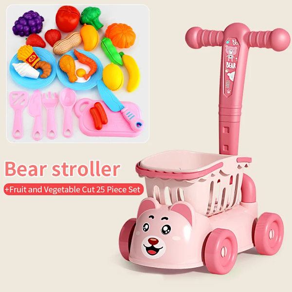 Barn's supermarket shopping vagn baby vagn leksak
