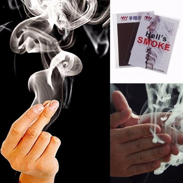 Cool CloseUp Magic Trick Finger Smoke Helvete Smoke Scen Stuffs Fantasy Props Coil Papper