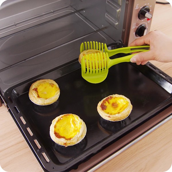 Rostfritt stål Kök Handhållen Apelsin Citron Skärare Tomat Skärning Klämma Frukt Skärare Lök Skärare