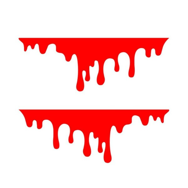 Auto Punainen Veri Drips Tarrat Auto Halloween teema tyyli koriste lasi auto ajovalo tarra