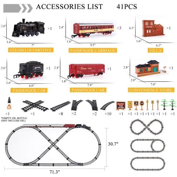 Bil Järnväg Spår Ånga Lok Motor Diecast Modell Utbildnings Spel Pojke Leksaker