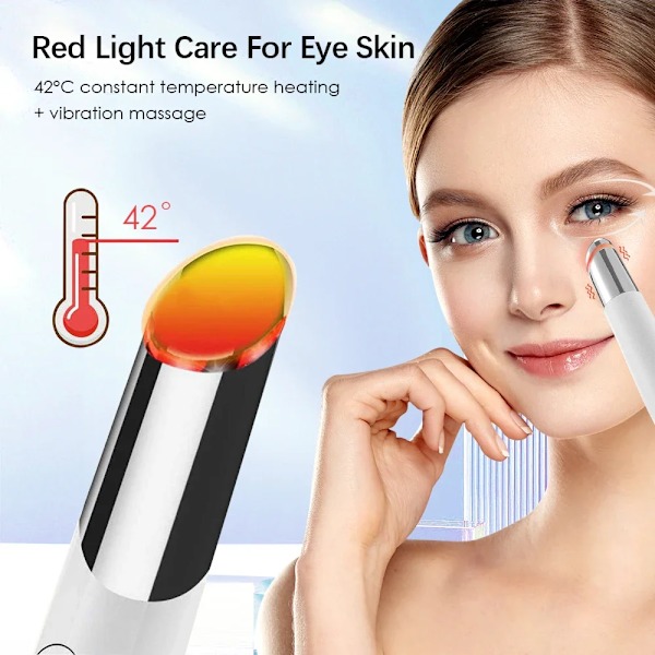 IPL Vibration Eye Massager Anti Mørk Cirkel Blå Lys  Anti Rynke Eye Massage Pen