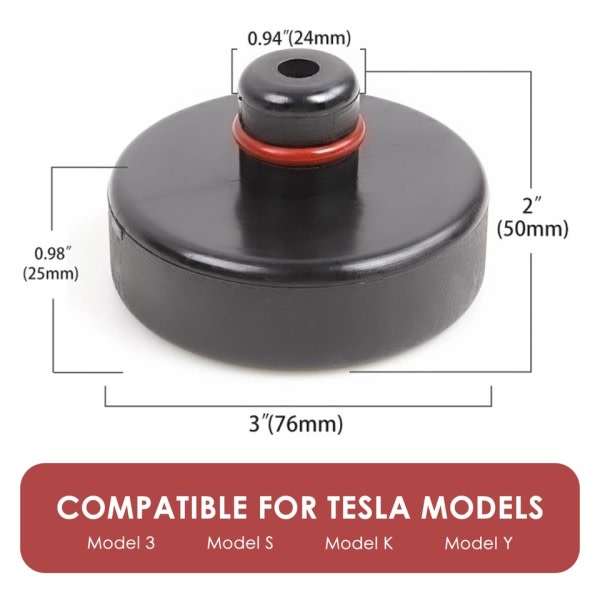 Tesla Silikoni Jack Lift Pad Point Adapterille