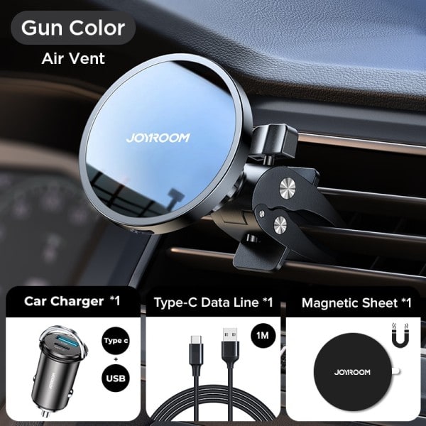 15W Qi magneetti auto puhelimen pidike langaton laturi iPhonelle 14 13 12 sarja nopea ilma tuuletin lataus