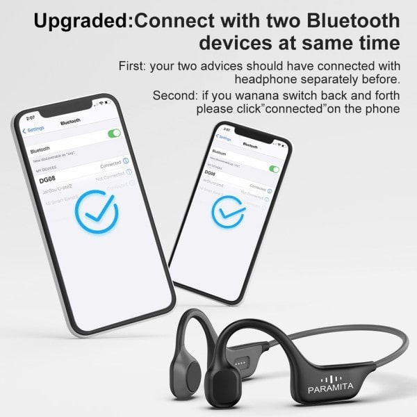 Real Bone Conduction Hörlurar Bluetooth Trådlösa Hörlurar