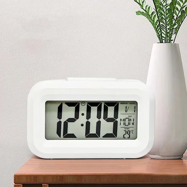 LED Digital Alarm Klocka Bakgrundsbelysning Snooze Data Tid