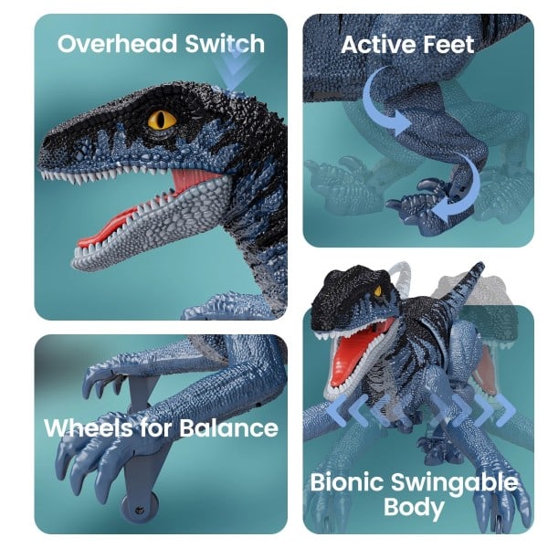 Sinovan Fjernkontroll Dinosaur Leker for Barn 2,4GHz Robot Walking Dinosaur Leker
