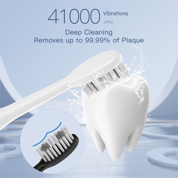 Smart Sonic Elektrisk Tandbørste Vandtæt Mikro Vibration Deep Cleaning Whitener