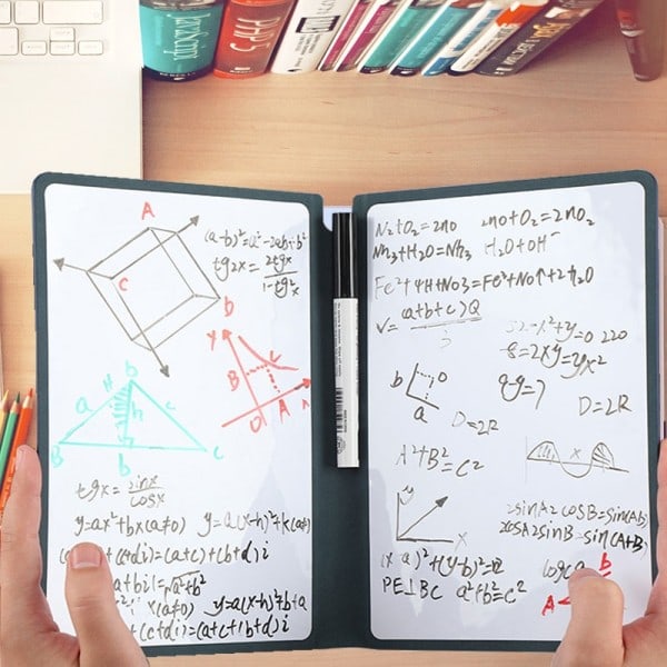 Genanvendeligt Læder Memo Gratis Whiteboard Pen Sletning Klud Ugeplanlægning Bærbar Style Kontor Notesbøger