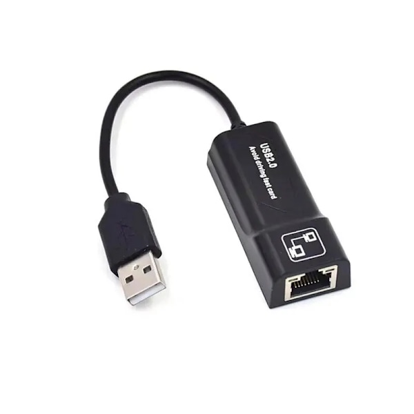 USB2.0 Till RJ45 Nätverk Kabel Adapter 100Mbps Trådbundet Nätverk Kort Extern Enhet Gratis Nätverk Kort För Dator Anteckningsböcker