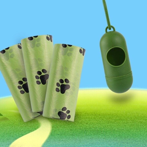 Biologisk nedbrydelig Hund Poop Tasker Bulk Biobase Duftende Taske Nedbrydelig Katte Affald poser