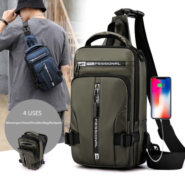 Herr Nylon Ryggsäck Ryggsäck Cross body axel väska