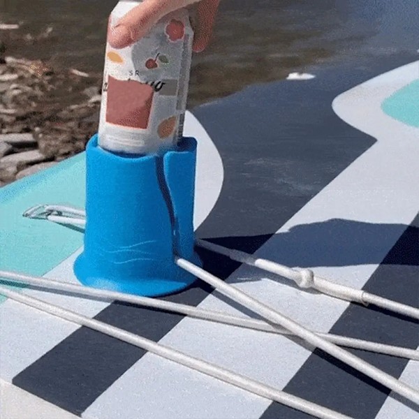 Installer kajak drikke holder reb fast bane montering kajak vand flaske holder