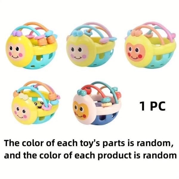 Baby Toy Catch Ball Bendy Baby Walker Rattles Utveckla Intelligens Ball Plast Klocka Skallra docka