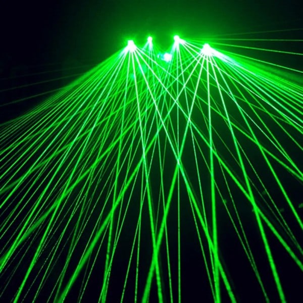 Genopladelig drevet laser lampe scene lys dansende scene dj fest shows LED lysende handsker