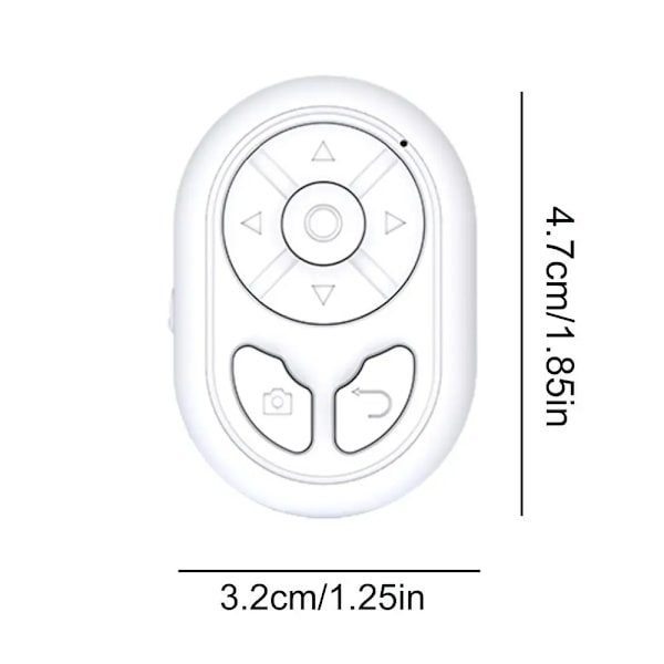 Fjärrkontroll med Page Turner för TIK Tok iPad Kindle Bluetooth Remote Clicker för Foton Videor För Smartphones Surfplattor