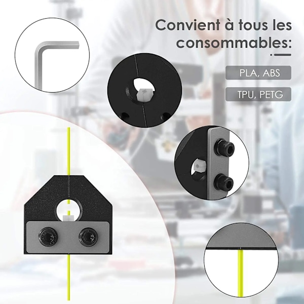 Professionell 3D skrivare delar filament svetsare kontakt