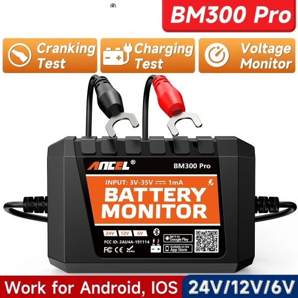 BM300 Pro Batteri Monitor 24V Batteri Tester
