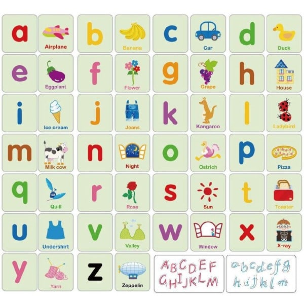 Anti-Tear Flash Kortit Oppimis Aakkoset Pulma Kortit, Matching Puzzle Kognitiivinen Varhainen Koulutus Oppimis lelut