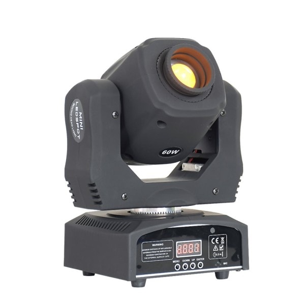 Mini Spot 60W LED liikkuva pää valo  Gobos lava efekti DMX512 juhla valot