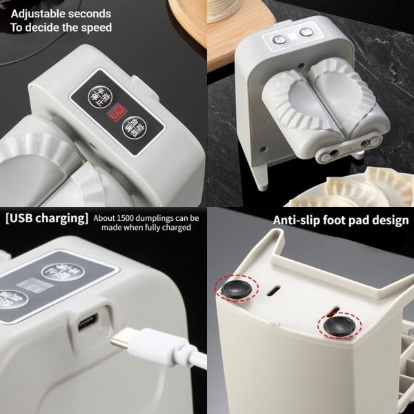 Automatisk Elektrisk Dumpling Maker Maskin Press Mould Køkken Tilbehør