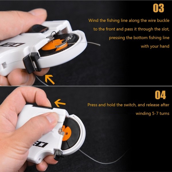 Elektrisk Hooking Device Line Automatic Fishing Line Winder Lure Fishing Hook Kinding Device