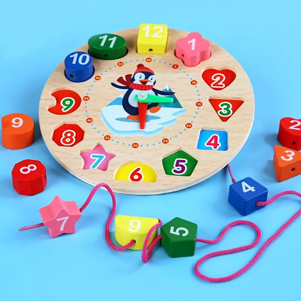 Montessori trä leksaker för bebisar 1 2 3 år pojke flicka gåva bebis utveckling spel trä pussel för barn pedagogisk lärande leksak