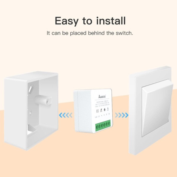 WiFi Bluetooth Dual-Mode Smart på-av Enhet Dold Smart Switch Support Enkel och Dual Kontroll