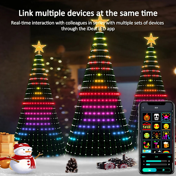 Smart Christmas Lights med Bluetooth APP & Remote Control