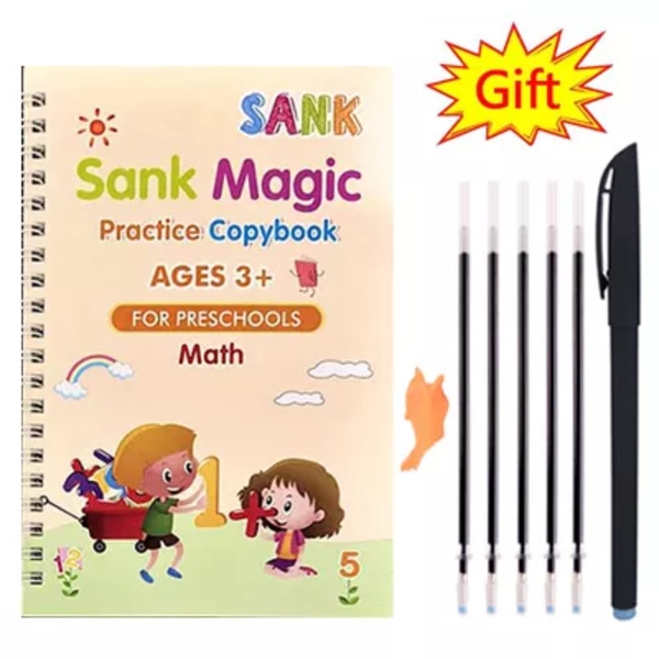 Montessori Legetøj  Engelsk fransk Kopibøger Pen Børn's Skrive Klistermærke Magic Kopibog