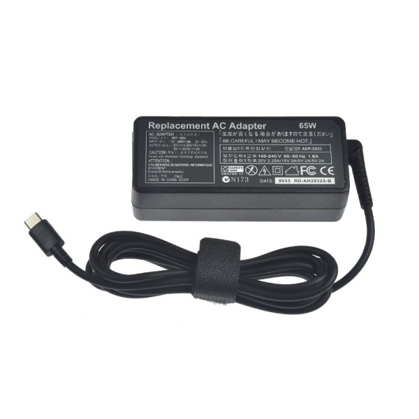 20V 3,25A 65W Universal USB Typ C Laptop Mobil Phone Ström Adapter Laddare