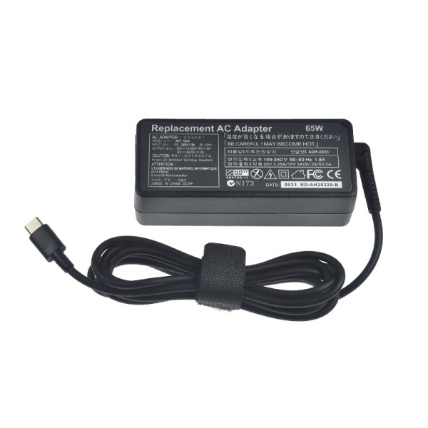 20V 3,25A 65W Universal USB Type C Laptop Mobil Telefon Strøm Adapter lader
