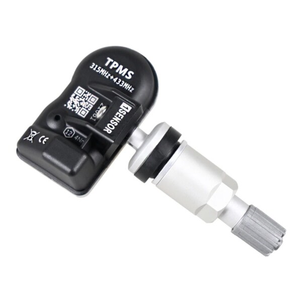 Programmerbar Sensor 315/433MHz 2in1 TPMS Gummi Metal Dæk Tryk Sensor