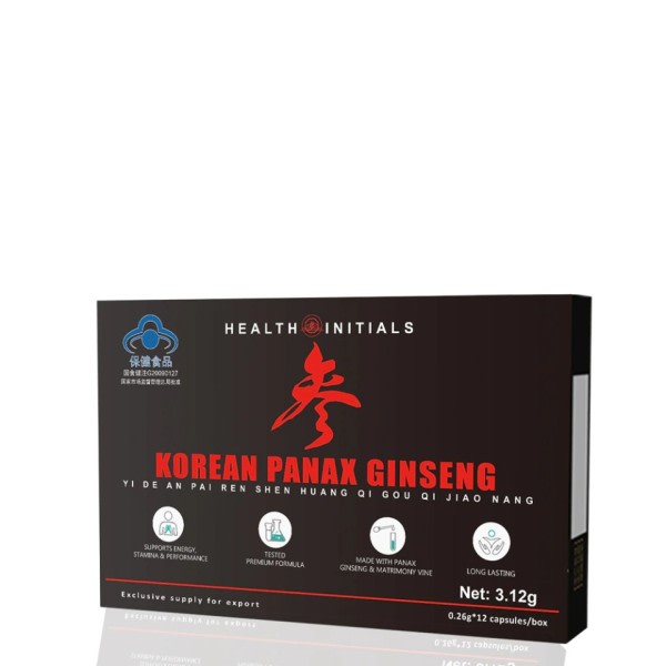 Epimedium Ginseng Kapsel Hann Enhance Utholdenhet Supplement