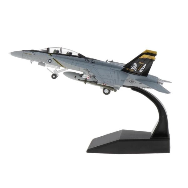 1/100 Skala F/A-18 Strike Fighter Plane Diecast Display Model med Stativ