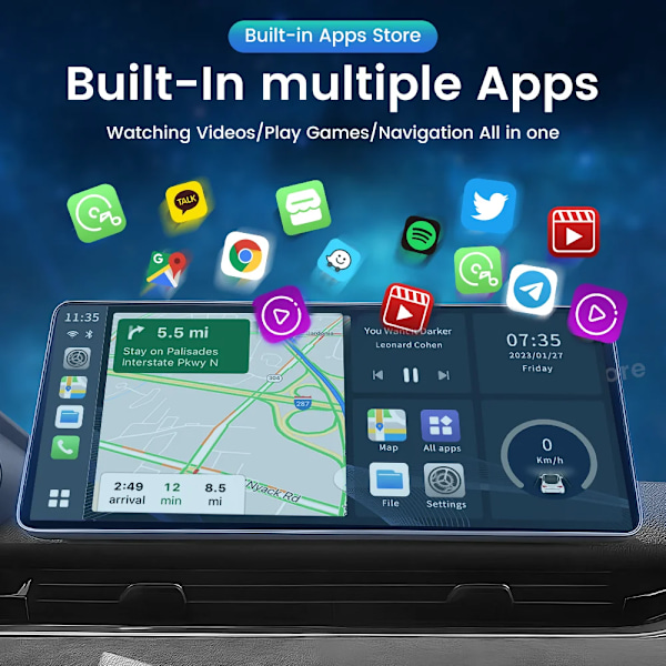 Android 13 TV Box LED 8+128GB CarPlay Langaton Android Auto Langaton sovitin