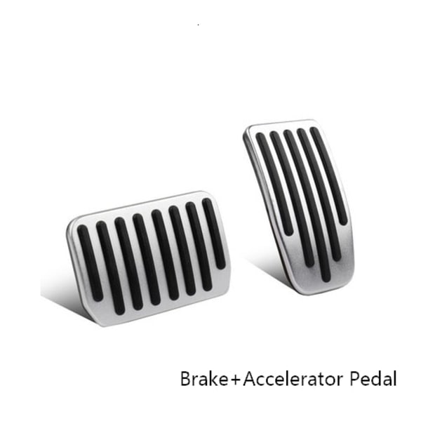 Aluminium legering fot pedal for tesla modell 3 y akselerator gass drivstoff brems pedal rest pedal pads matter deksel