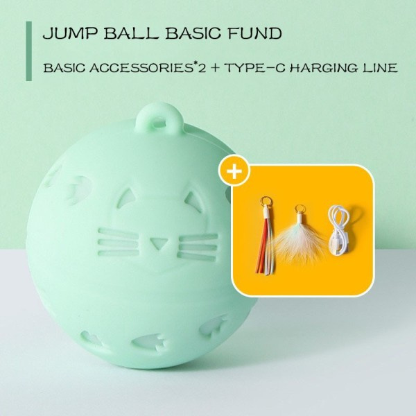 Crazy Ball Interactive Kat Legetøj Selvbevægende Kitting Hoppe Ball Legetøj Vibration Sensor Katte Spil Legetøj