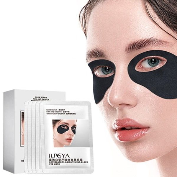 Ögon Mask för Mörka Cirklar Ljusande Resveratrol Hydrating  Anti-aging Ögon Plåster Puffines Rynkla Ögonvård