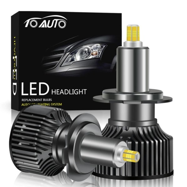 Led Bil Strålkastare Glödlampor 9005/HB3 60000LM Ljus  Turbo Bi Led