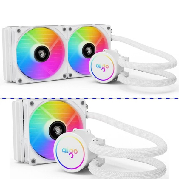 Vesi jäähdytys CPU jäähdytin RGB tuuletin neste jäähdytyselementti integroitu jäähdytin