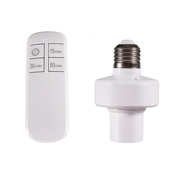 Trådlös fjärrkontroll smart timer omkopplare E27 till E27 lampa hållare