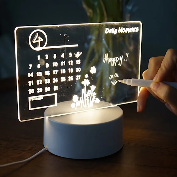 Creative LED Note Board Natt Light USB Rewritable Message Board