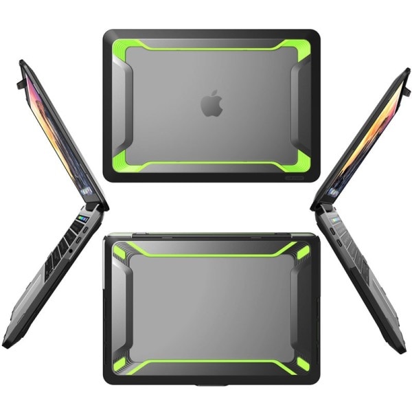 För MacBook Pro 15 fodral med Touch Bar Touch ID Heavy Duty Gummerad TPU Bumper Cover