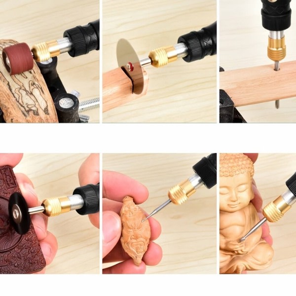 12V Mini  Drill Elektrisk Carving Pen Variabel Speed   Drill Rotary Værktøj Kit Graver Pen