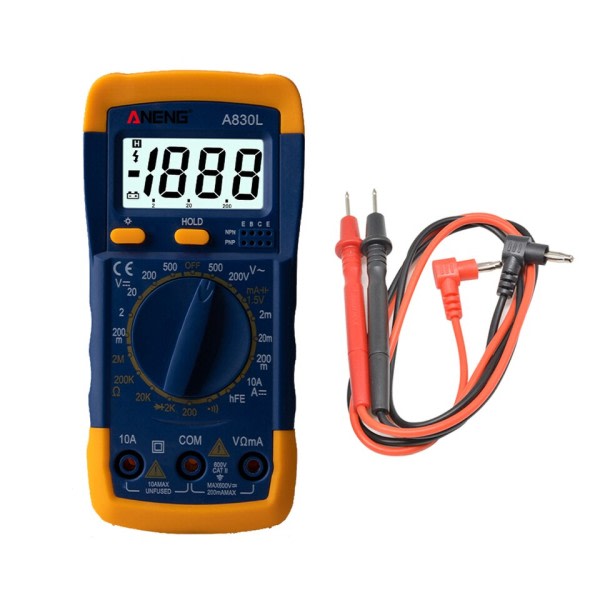 LCD Digital Multimeter  AC DC Spænding Diode Freguency Multimeter Strøm Tester