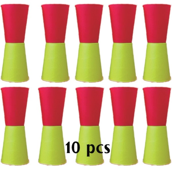 Kul Flip Cup Shuttle Run Rugby Agility Reverse Cone Kropp Koordination Explosiv Träning Plast