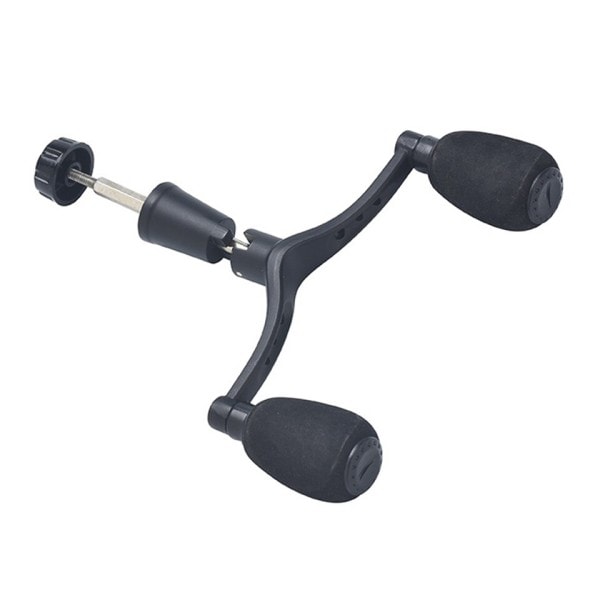 Aluminium legering fiskeri hjul dobbelt håndtag greb vippe arm snurrende hjul styr
