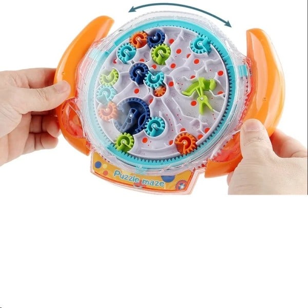 Bästa kvalitet Kreativt 3D pussel Roligt redskap labyrint skiva redskap balans boll labyrint hjul disk IQ pussel pedagogisk ABS leksaker för barn